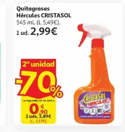 Alcampo CRISTASOL Quitagrasas Hércules oferta
