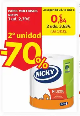 Alcampo NICKY Papel multiusos oferta