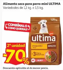 Alcampo ULTIMA Alimento seco para perro mini oferta
