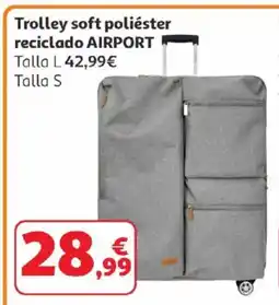 Alcampo AIRPORT Trolley soft poliéster reciclado oferta
