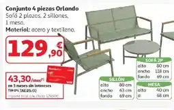 Alcampo Conjunto 4 piezas Orlando oferta