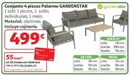 Alcampo GARDENSTAR Conjunto 4 piezas Palermo oferta
