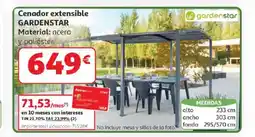 Alcampo GARDENSTAR Cenador extensible oferta