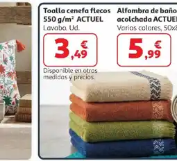 Alcampo ACTUEL Toalla cenefa flecos oferta