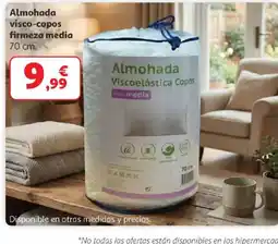 Alcampo Almohada visco-copos firmeza media oferta