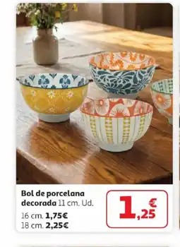 Alcampo Bol de porcelana decorada oferta
