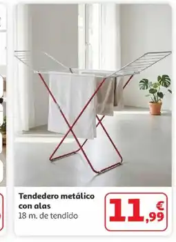 Alcampo Tendedero metálico con alas oferta