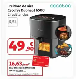 Alcampo CECOTEC Freidora de aire Cecofry Duoheat 6500 oferta