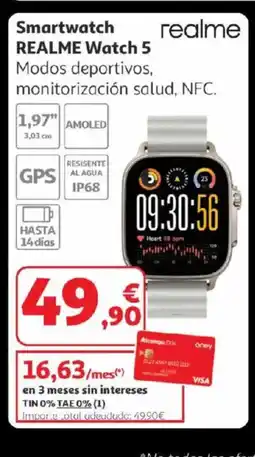 Alcampo REALME Smartwatch Watch 5 oferta