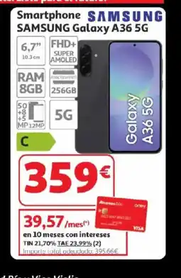 Alcampo SAMSUNG Smartphone Galaxy A36 5G oferta