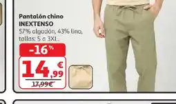 Alcampo INEXTENSO Pantalón chino oferta