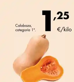 Supermercados Lupa Calabaza, categoría 1a oferta