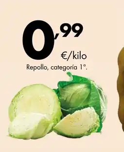 Supermercados Lupa Repollo, categoría 1ª. oferta