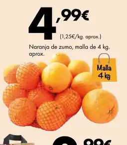 Supermercados Lupa Naranja de zumo oferta