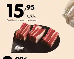 Supermercados Lupa Costilla o churrasco de ternera oferta