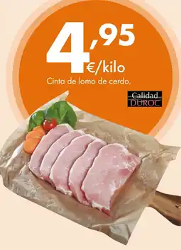 Supermercados Lupa Cinta de lomo de cerdo oferta