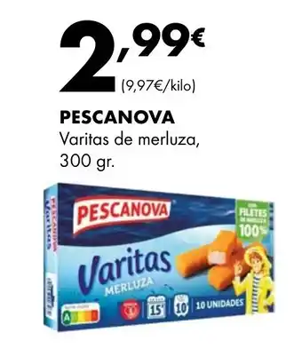 Supermercados Lupa PESCANOVA Varitas de merluza oferta