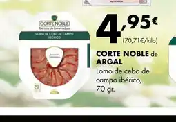 Supermercados Lupa CORTE NOBLE de ARGAL Lomo de cebo de campo ibérico oferta