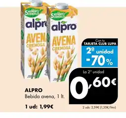 Supermercados Lupa ALPRO Bebida avena oferta