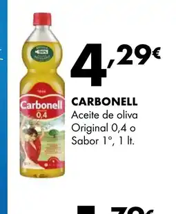 Supermercados Lupa CARBONELL Aceite de oliva Original 0,4 o Sabor 1° oferta