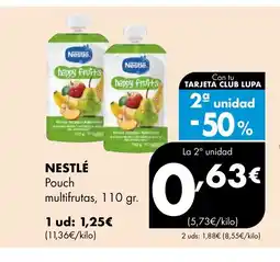 Supermercados Lupa NESTLÉ Pouch multifrutas oferta