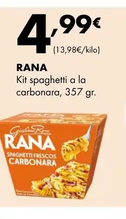 Supermercados Lupa RANA Kit spaghetti a la carbonara oferta