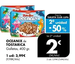 Supermercados Lupa OCEANIX de TOSTARICA Galletas oferta