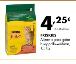 Supermercados Lupa FRISKIES Alimento para gatos buey-pollo-verduras oferta