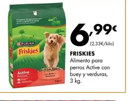Supermercados Lupa FRISKIES Alimento para perros Active con buey y verduras oferta