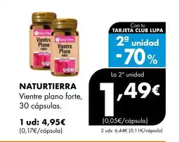 Supermercados Lupa NATURTIERRA Vientre plano forte, 30 cápsulas oferta