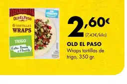 Supermercados Lupa OLD EL PASO Wraps tortillas de trigo oferta