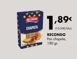 Supermercados Lupa RECONDO Pan chapata oferta