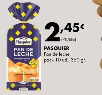 Supermercados Lupa PASQUIER Pan de leche oferta