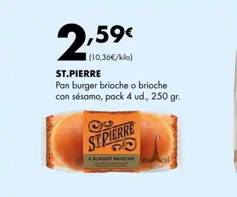 Supermercados Lupa ST.PIERRE Pan burger brioche o brioche con sésamo oferta