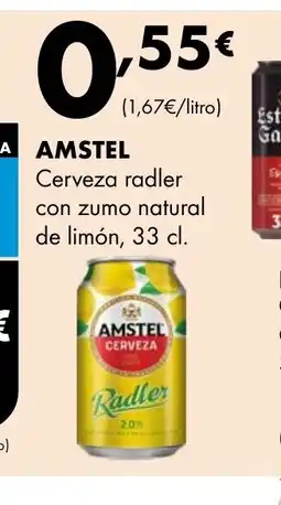 Supermercados Lupa AMSTEL Cerveza radler con zumo natural de limón oferta
