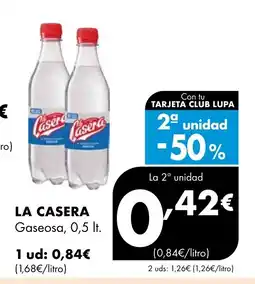 Supermercados Lupa LA CASERA Gaseosa oferta