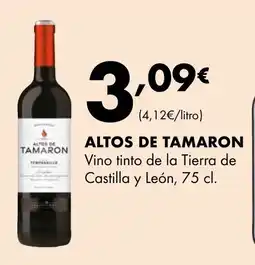 Supermercados Lupa ALTOS DE TAMARON Vino tinto de la Tierra de Castilla y León oferta