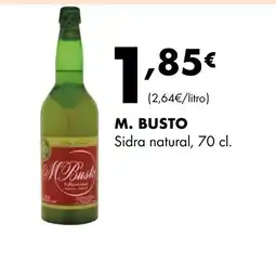 Supermercados Lupa M. BUSTO Sidra natural oferta