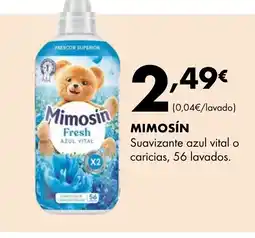 Supermercados Lupa MIMOSÍN Suavizante azul vital o caricias, 56 lavados oferta