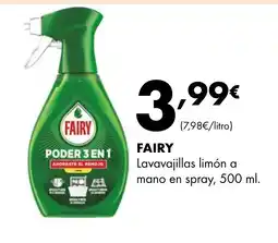 Supermercados Lupa FAIRY Lavavajillas limón a mano en spray oferta