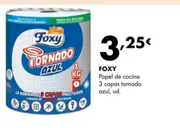 Supermercados Lupa FOXY Papel de cocina 3 capas tornado azul oferta