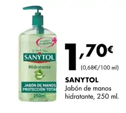 Supermercados Lupa SANYTOL Jabón de manos hidratante oferta