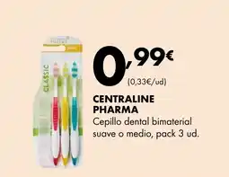 Supermercados Lupa CENTRALINE PHARMA Cepillo dental bimaterial suave o medio oferta