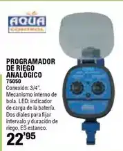 Ferrcash Aqua control - programador de riego analógico oferta