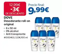 Costco Dove - desodorante roll-on original oferta