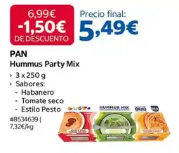 Costco Pan - hummus party mix oferta