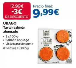 Costco Ubago - tartar salmón ahumado oferta