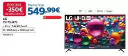 Costco Lg - tv 75u7a5 oferta