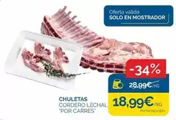 Supermercados La Despensa Solo - chuletas cordero lechal oferta