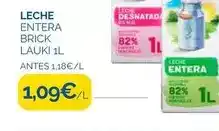 Cash Ecofamilia Lauki - leche entera oferta